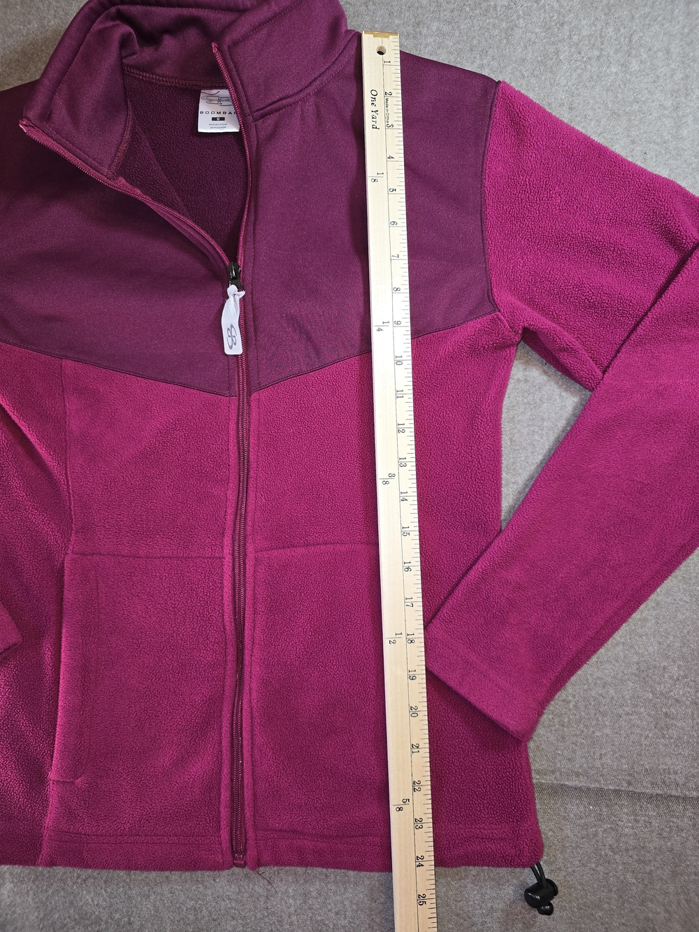 Boombah Fuschia Full-Zip Fleece Jacket  Womens Small - Picture 12 of 14